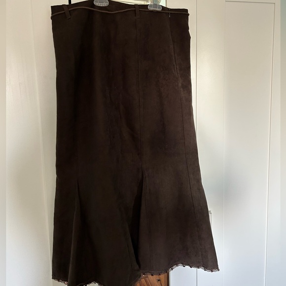Elegant Brown A-Line Skirt - Picture 5 of 6